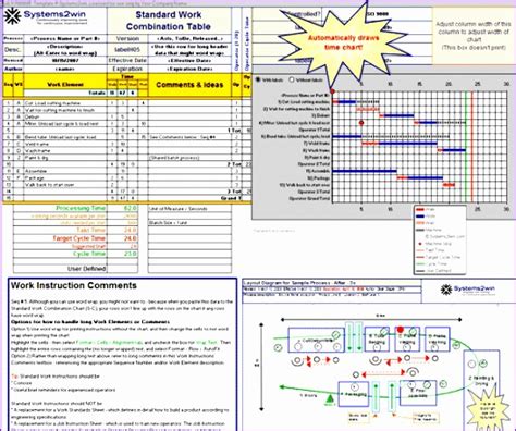 10 Standard Work Instructions Excel Template Excel Templates