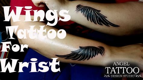 Angel Wings Tattoo On Wrist For Girls Angel Wings Tattoo Designs For