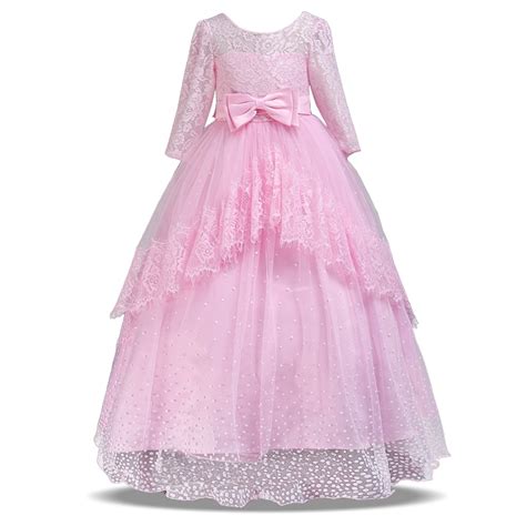 2020 Summer Kids Dresses For Girls Clothes Wedding Flower Princess