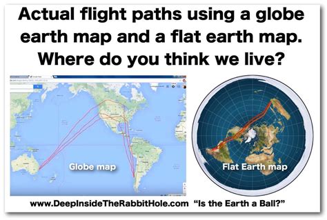 Globe Vs Flat Earth Flight Paths Flat Earth Flat Earth Society