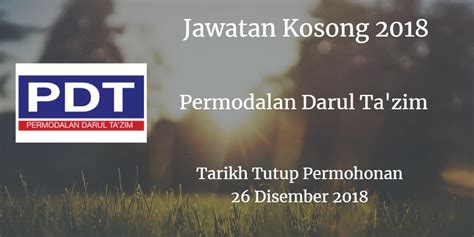 In line with our expansion, we strive to hire the best talent who will enjoy. Jawatan Kosong Permodalan Darul Ta'zim 26 Disember 2018 ...