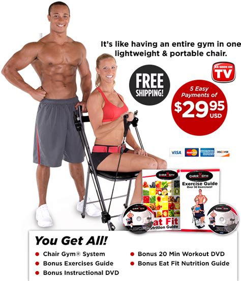 Chair Gym Easy And Convenient Total Body Workout Official Canada Site