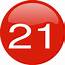 Number 21 Button Clip Art At Clkercom  Vector Online