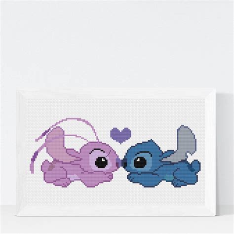 Lilo And Stitch Cross Stitch Pattern Disney Cross Stitch Etsy