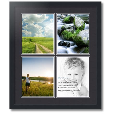 Arttoframes Collage Photo Picture Frame With 4 8x10 Openings Framed