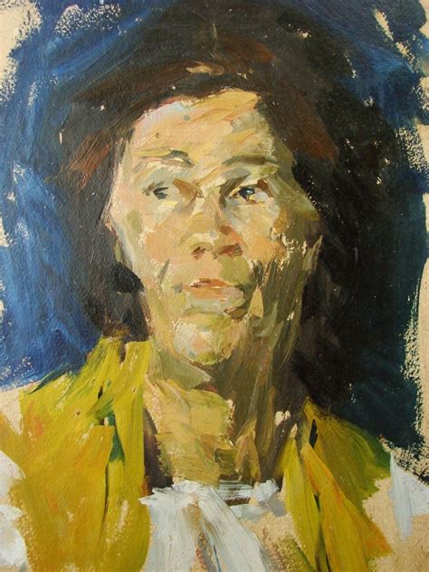 Ukrainian Soviet Oil Painting Impressionism Female Portrait Woman Ebay