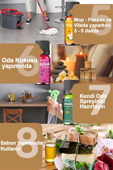 Evove Cosmetics 6 lı Set 6x10 ml Oda Ofis Mağaza Kokusu Difüzor Buhar