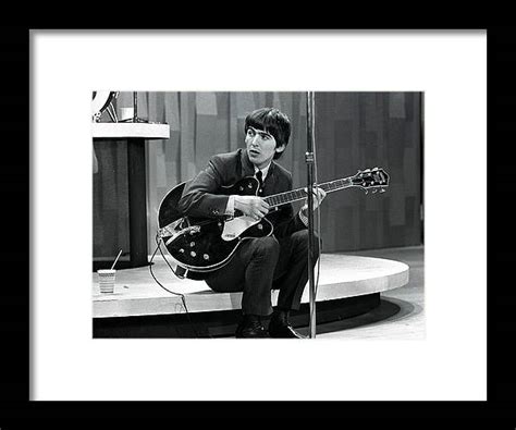 The Beatles 1964 Us Tour Guitarist Framed Print By Popperfoto