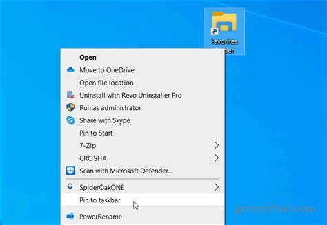 How To Add A Desktop Shortcut To The Favorites Folder On Windows 10 Solveyourtech