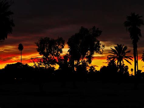 Phoenix Sunset Pictures Sunset Burning Over Phoenix Camelback