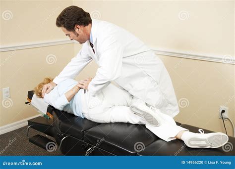 Chiropractic Adjustment Stock Photo Image Of Caucasian 14956220