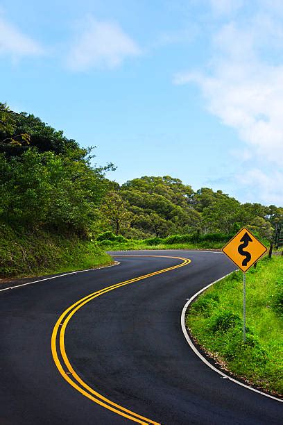 Best Winding Road Ahead Sign Stock Photos Pictures And Royalty Free