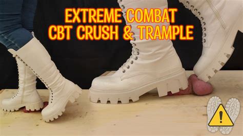 White Combat Boots Cbt And Trample Ballbusting Cock Crush Cock Trample Femdom Xhamster