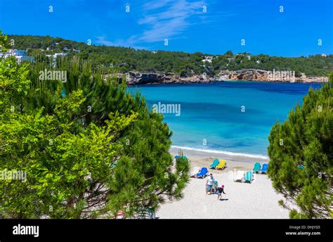 Europe Spain Balearic Islands Eivissa Ibiza The Beach Of Cala
