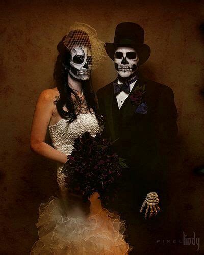 pin by eve noel sknow on anniversary masquerade ball zombie halloween zombie bride couple