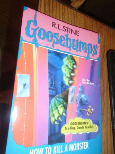Goosebumps Book 46 How To Kill A Monster With Trading Cardsrl Stine Ebay