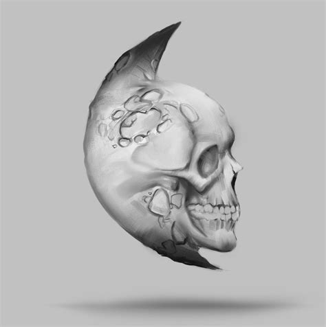 Artstation Skull Moon Sketch