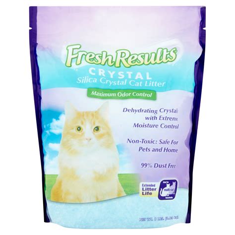 Fresh Results Silica Unique Crystal Action Cat Litter 8 Lb