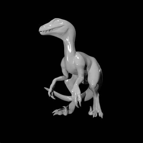 Velociraptor Blue Printable Free 3d Model 3d Printable Cgtrader