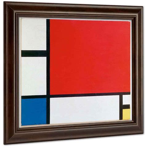 Piet Mondrian Composition With Red Blue And Yellow By Peit Mondrian