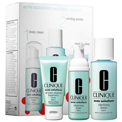 Clinique Acne Solutions Clear Skin Starter Kit 3 Piece Set