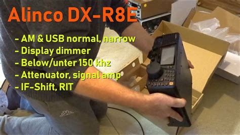 Alinco Dx R8e Deutsch Display Dimmer Am Usb Filter Langwelle Und