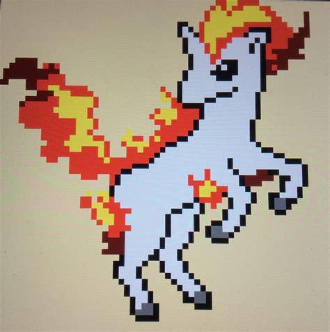 Ponyta Pixel Art Pokécharms
