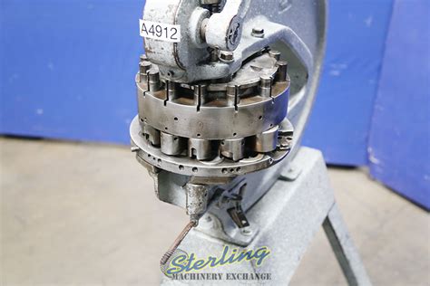 Used Rotex Hand Turret Punch Fabricating Punches Sterling Machinery