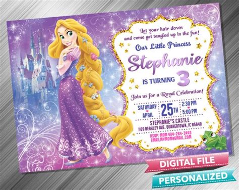 Princess Rapunzel Invitation