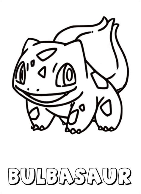 Pokemon Coloring Page Bulbasaur Coloring Pages Pokemon Coloring Pages