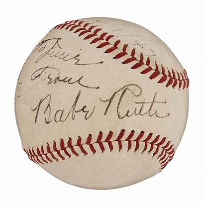 Ruth Babe Signed Baseball 1947 Jsa Circa
