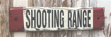 Shooting Range Rustic Wood Sign Great For The Gun Lover Or Gun Shop