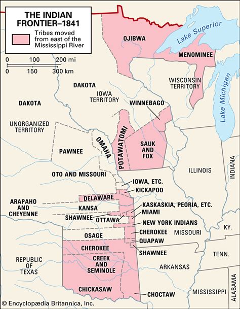 Present Day Indian Reservations Map