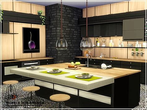 Modern Loft Kitchen By Danuta720 From Tsr • Sims 4 Downloads