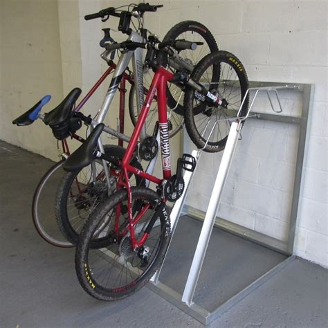 Semi Vertical Bike Racks 4 Bikes Parrs