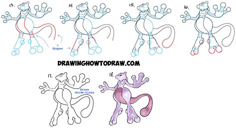 How To Draw Mega Pokemon Step By Step