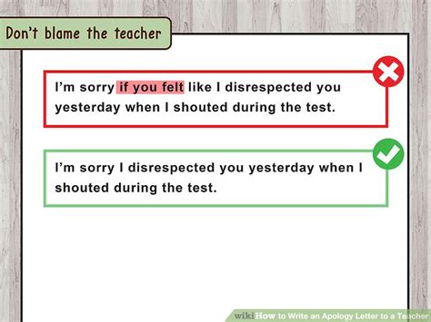 Maybe you would like to learn more about one of these? How to Write an Apology Letter to a Teacher (with Pictures)