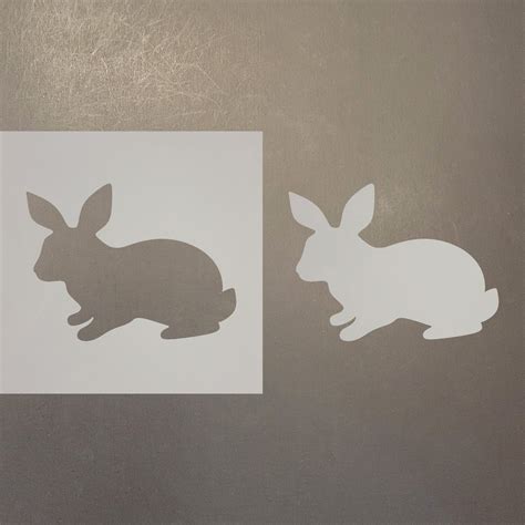 Rabbit Reusable Mylar Stencils Laser Wood Shapes