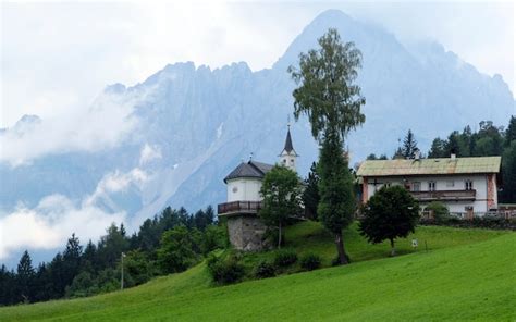 Premium Photo Swimming Pool Of A Big Villa In The Mountains In Austria
