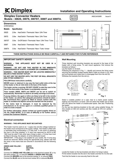 Old Dimplex Heater Manual
