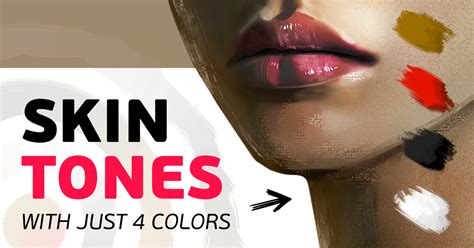 How To Paint Skin Tones In Photoshop Using Just 4 Colors With Exercise