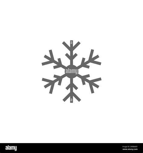 Snowflake Icon Ice Crystal Graphic Resource Mockup Vector
