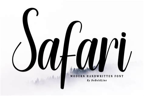 Safari Font By Doboldline · Creative Fabrica
