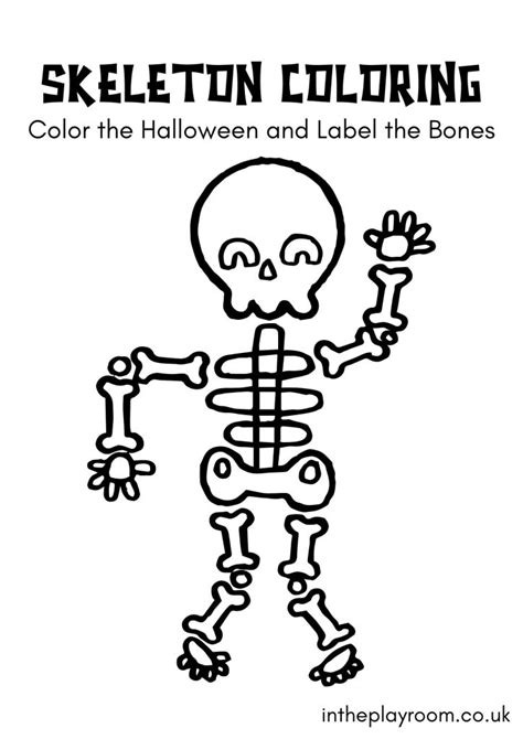 Free Printable Skeleton Coloring Pages In The Playroom
