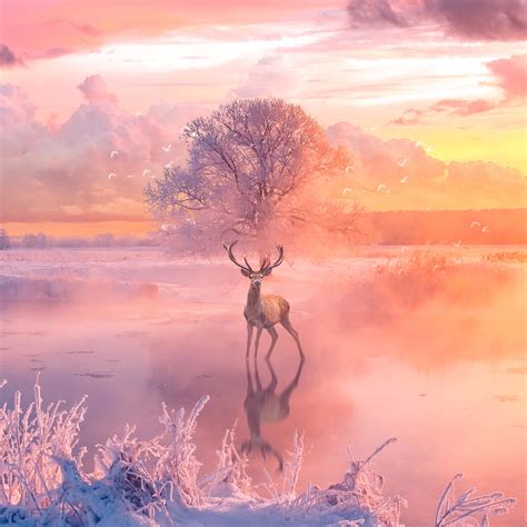Reindeer Fantasy Arts Hd Animals 4k Wallpapers Images Backgrounds