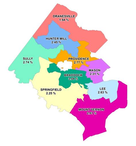 Fairfax County Magisterial District Map