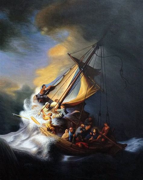The Reproduction Of Storm On The Sea Of Galilee By Rembrandt 128 X
