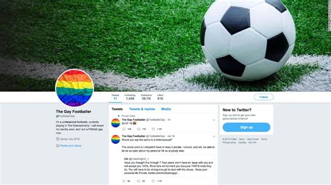 Gay Footballer Deletes Twitter Account Before Reveal Cnn