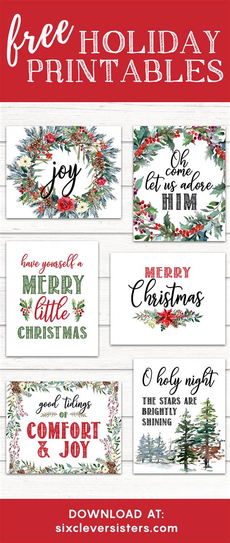 Free Printable Christmas Signs