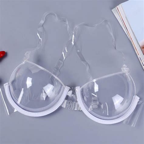 Women Sexy Transparent Clear Disposable Push Up Bra Strap Invisible